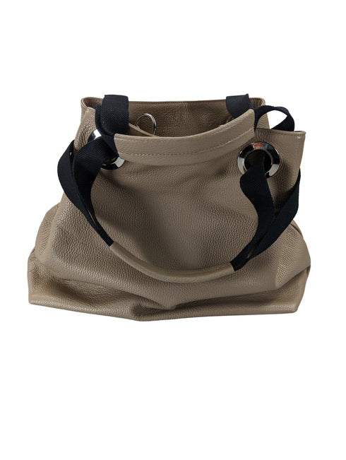 leather shopper